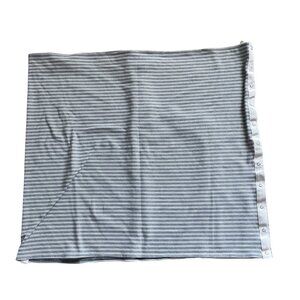 Lululemon Vinyasa‎ Scarf Wrap One Size Snap Closure Striped Gray  Customizable